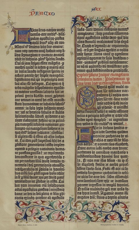 Facsimile van Johannes Gutenberg