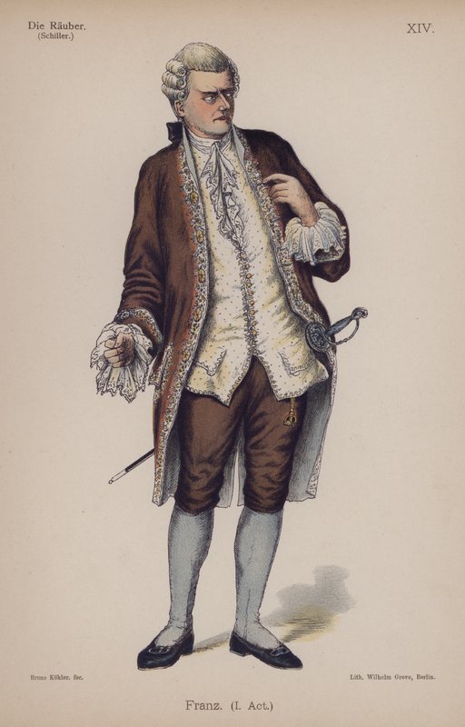 Franz, uit Die Rauber door Friedrich Schiller door German School