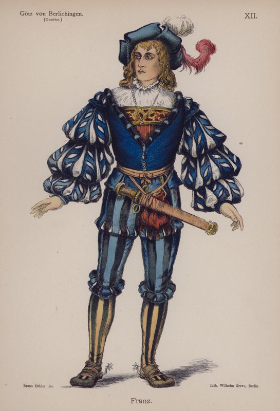 Franz, uit Götz von Berlichingen door Goethe door German School