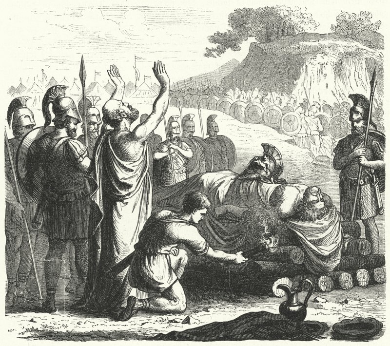 Begrafenisceremonie na de Slag bij Coronea, 394 v.Chr. door German School