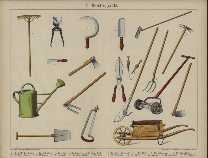 Tuingereedschap door German School