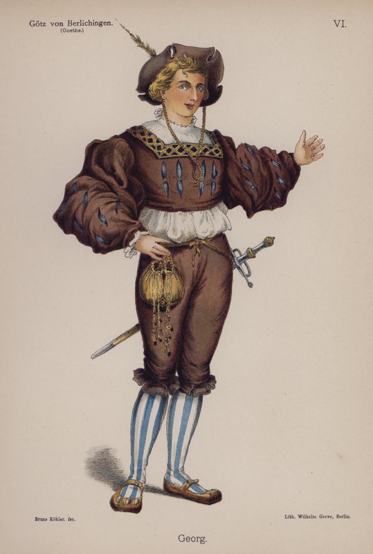 Georg, uit Götz von Berlichingen van Goethe door German School