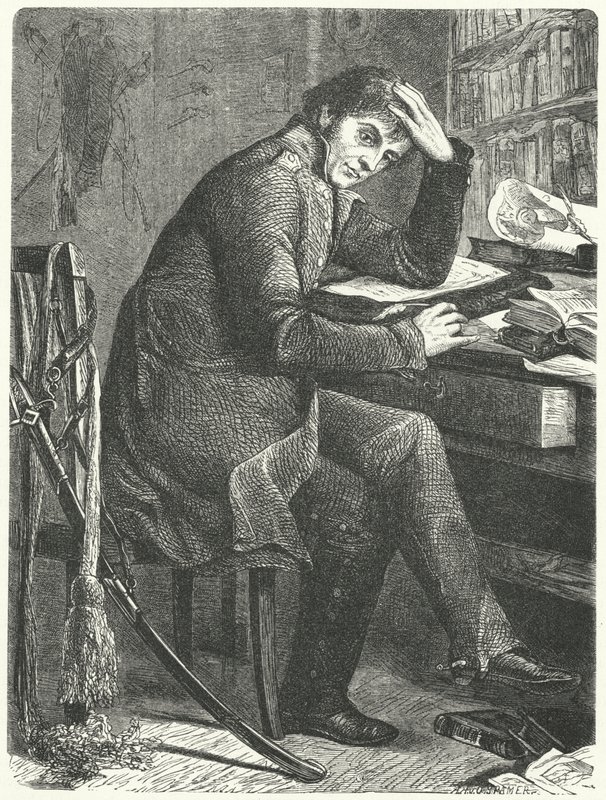 Gerhard von Scharnhorst, Duitse generaal en hervormer van het Pruisische leger (gravure) door German School