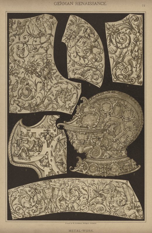 Duitse Renaissance, Metaalbewerking door German School