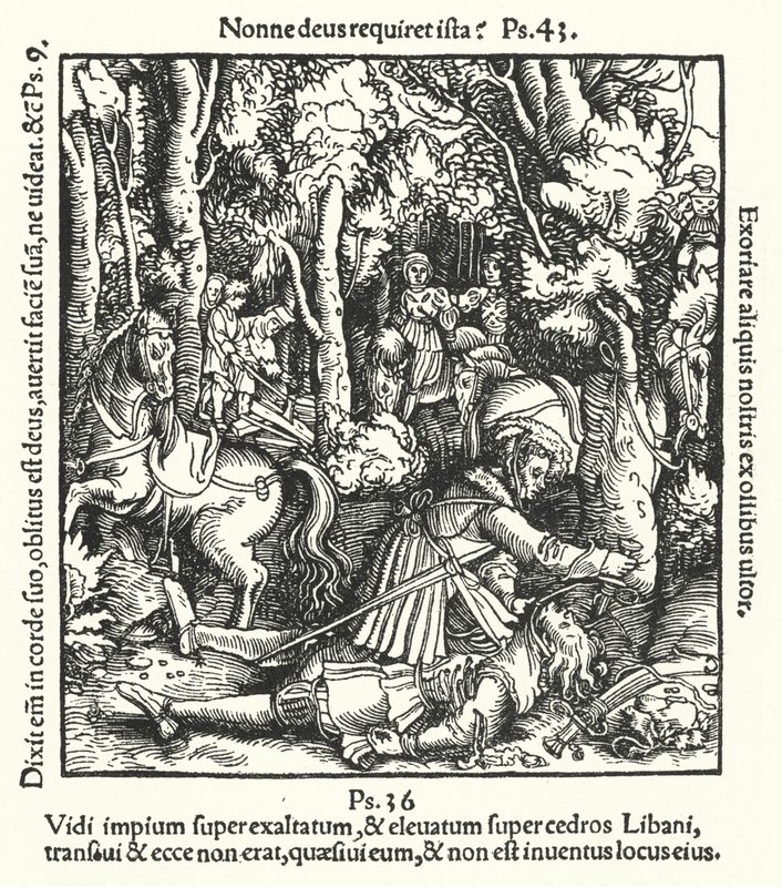 Hans von Hutten gedood door Ulrich, hertog van Württemberg, 1515 door German School