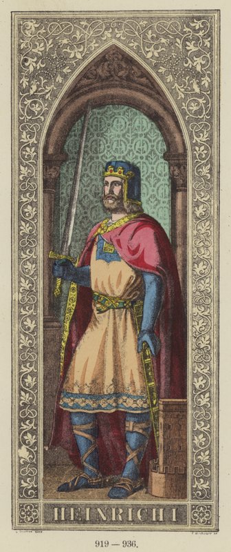Heinrich I, 919-936 door German School