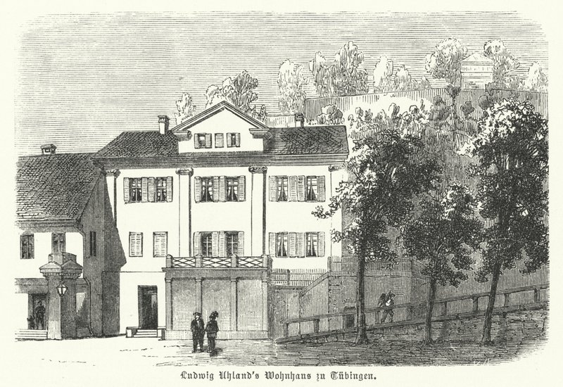 Huis van de Duitse dichter, filoloog en literatuurhistoricus Ludwig Uhland, Tübingen door German School