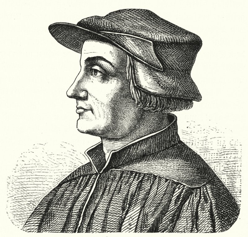 Huldrych Zwingli, leidende figuur van de Reformatie in Zwitserland door German School