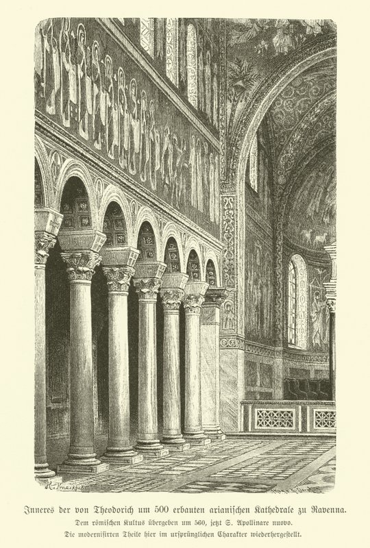 Interieur van de Basiliek van Sant