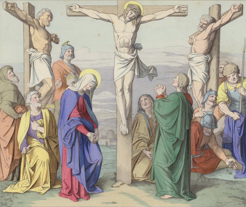 Jezus stierf aan het Kruis door German School