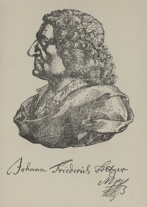 Johann Friedrich Boettger, Duits alchemist (litho) door German School