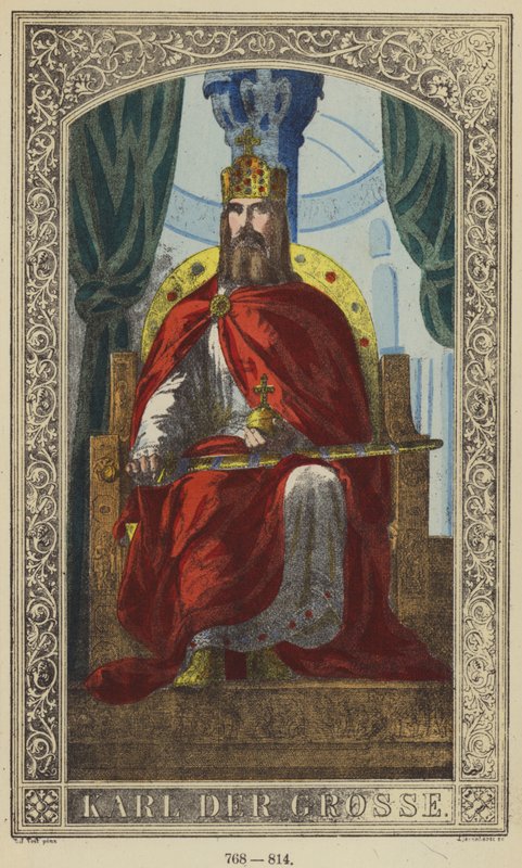 Karel de Grote, 768-814 door German School