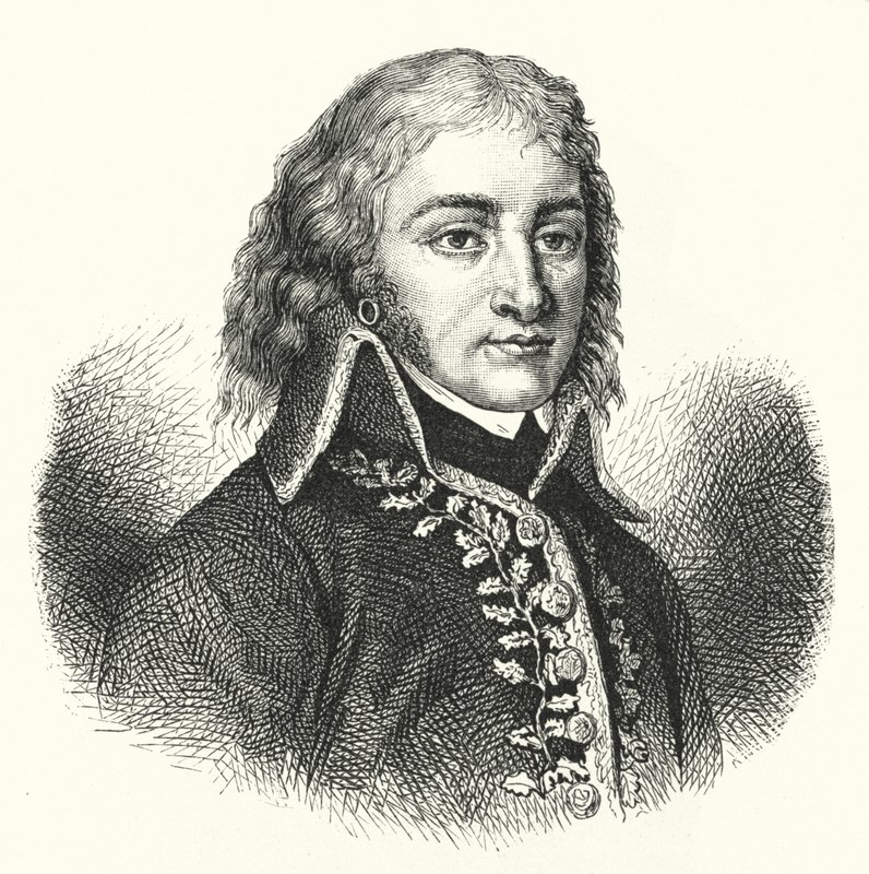 Lazare Hoche, Franse generaal in het Revolutionaire leger (gravure) door German School