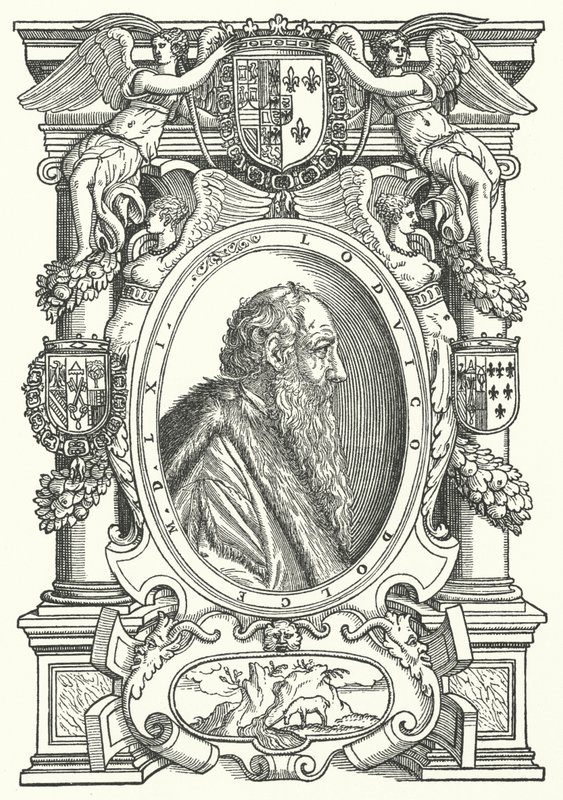 Ludovico Dolce, Italiaanse auteur, schilderkunsttheoreticus en humanist door German School