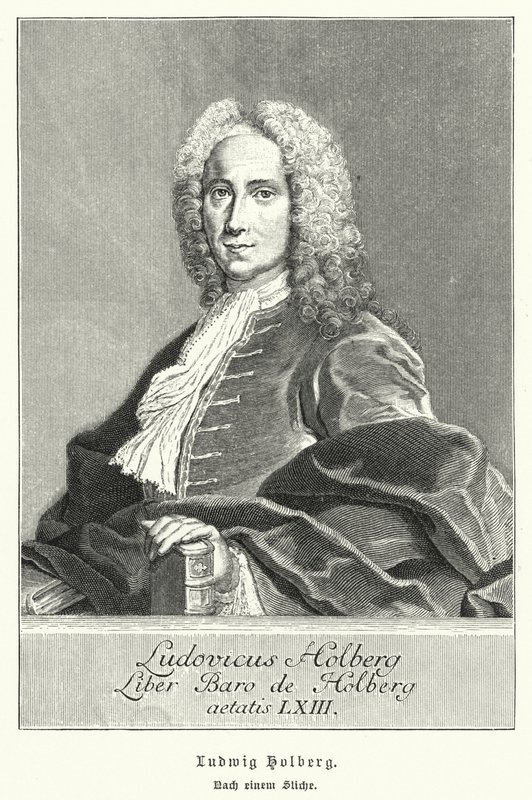 Ludvig Holberg, Deens-Noorse toneelschrijver, filosoof en historicus door German School
