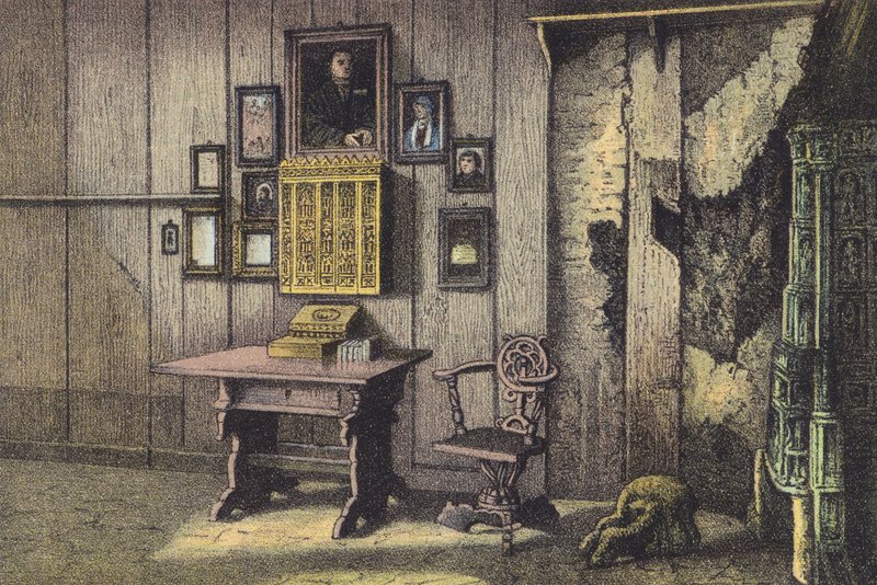 Luthers Kamer in de Wartburg door German School