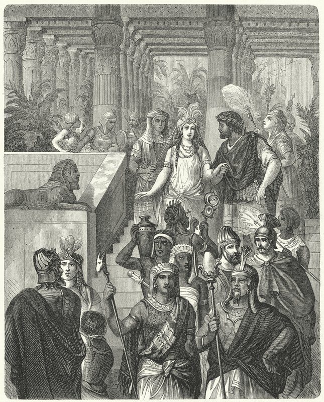 Huwelijk van Masinissa, Koning van Numidië, en Sophonisbe van Carthago door German School