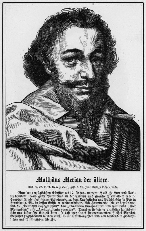 Matthaus Merian de oudere (gravure) door German School