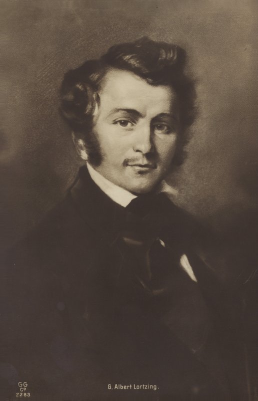 Portret van Albert Lortzing door German School