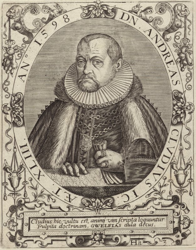 Portret van Andreas Cludius door German School