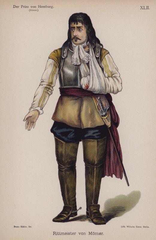 Rittmeister von Moerner, uit Der Prinz von Homburg van Heinrich von Kleist door German School