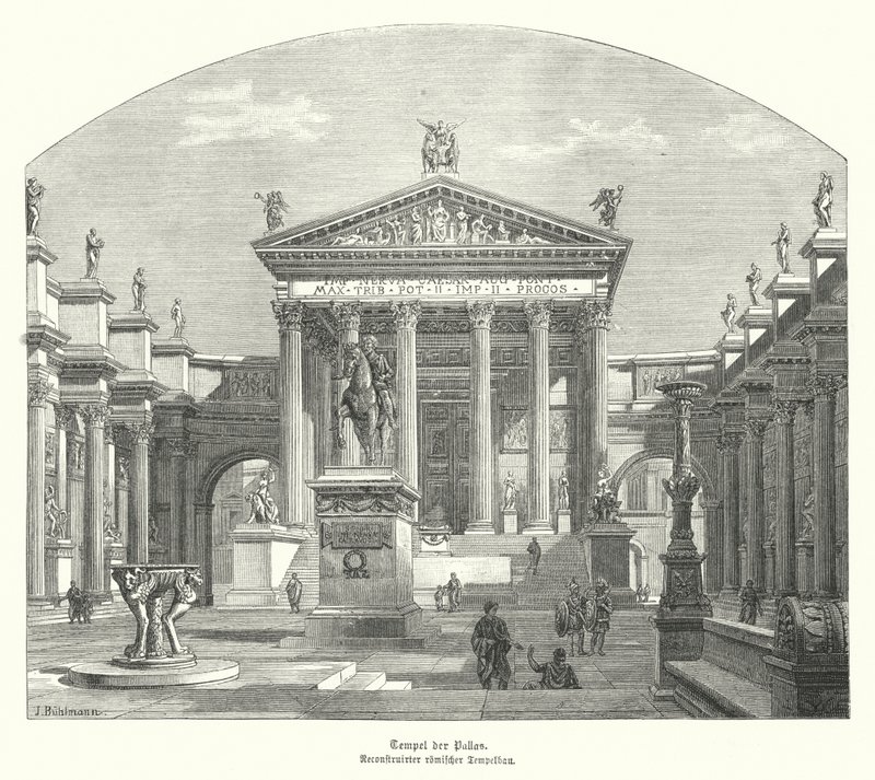 Romeinse Tempel van Pallas door German School