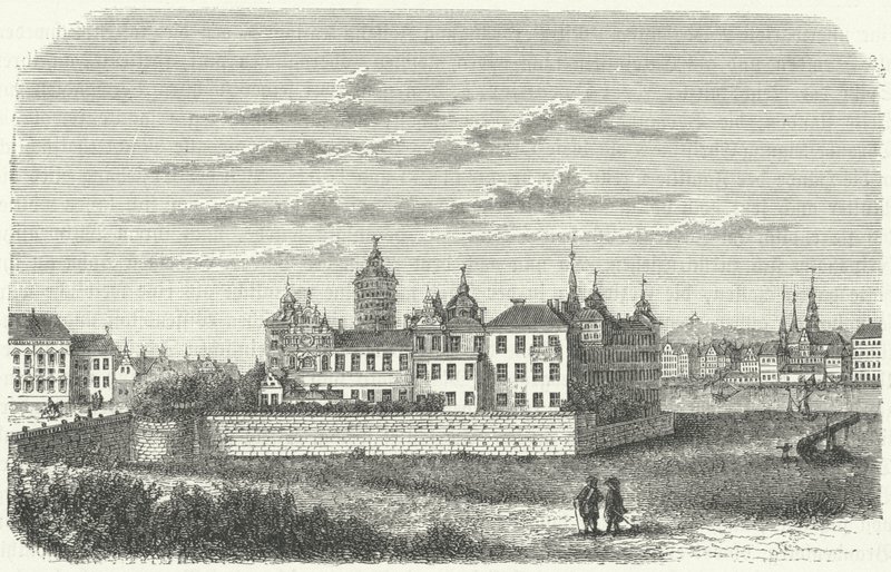 Koninklijk paleis in Stockholm in de 17e eeuw door German School