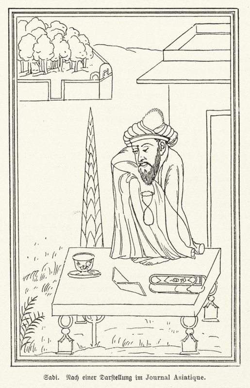 Saadi Shirazi, Perzische dichter door German School