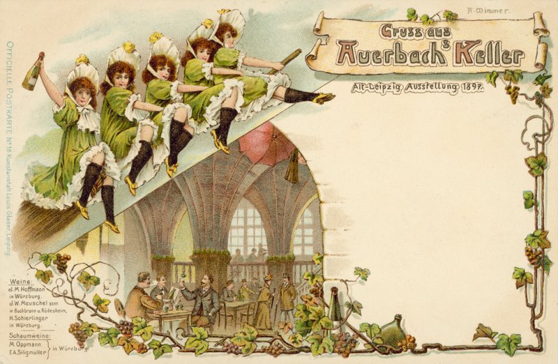 Saksische en Thüringse handels- en industrie tentoonstelling in Leipzig, Duitsland door German School