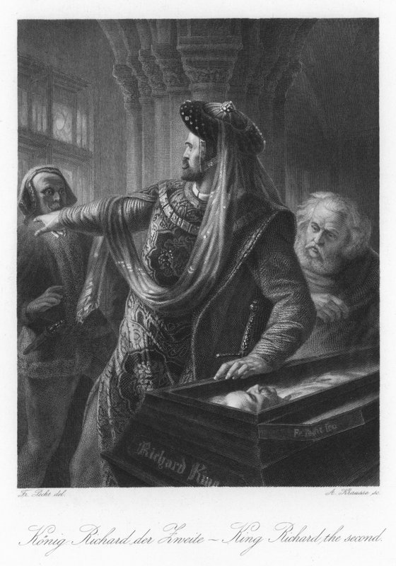 Scène uit King Richard de tweede door German School