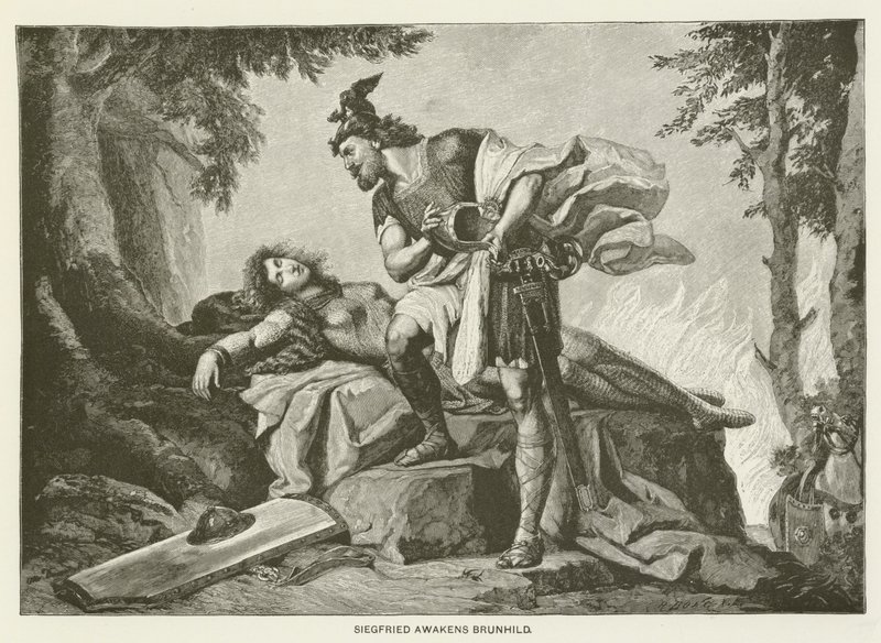 Siegfried wekt Brunhild door German School