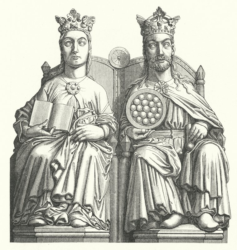 Beelden in de kathedraal van Maagdenburg genaamd 