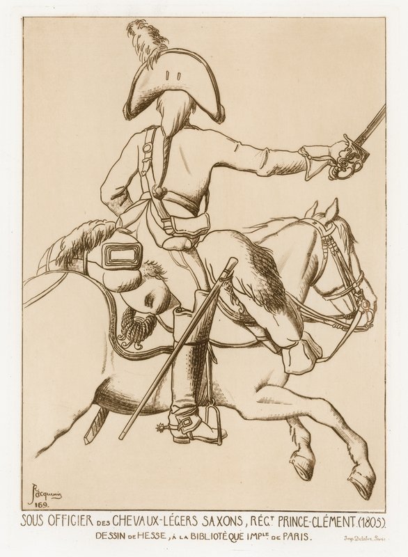 Onderofficier in de Chevau-leger van Saksen, Regiment van Prins Clement door German School