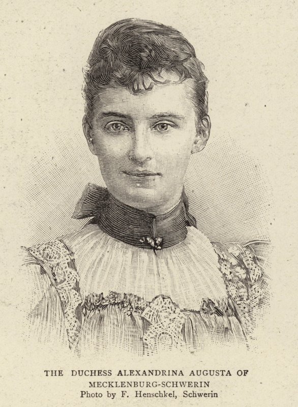 De Hertogin Alexandrina Augusta van Mecklenburg-Schwerin door German School