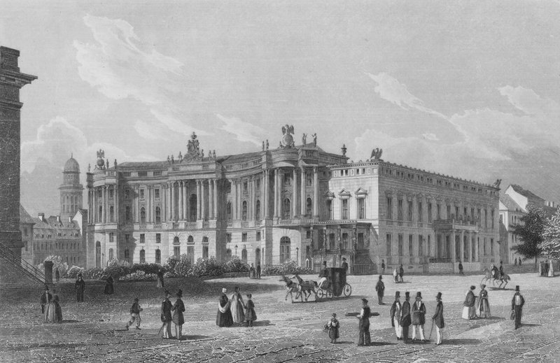 De bibliotheek en het paleis van de prinsen van Pruisen, Berlijn door German School