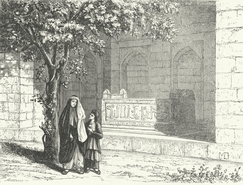 Graf van de Perzische dichter Saadi in de Iraanse stad Shiraz door German School