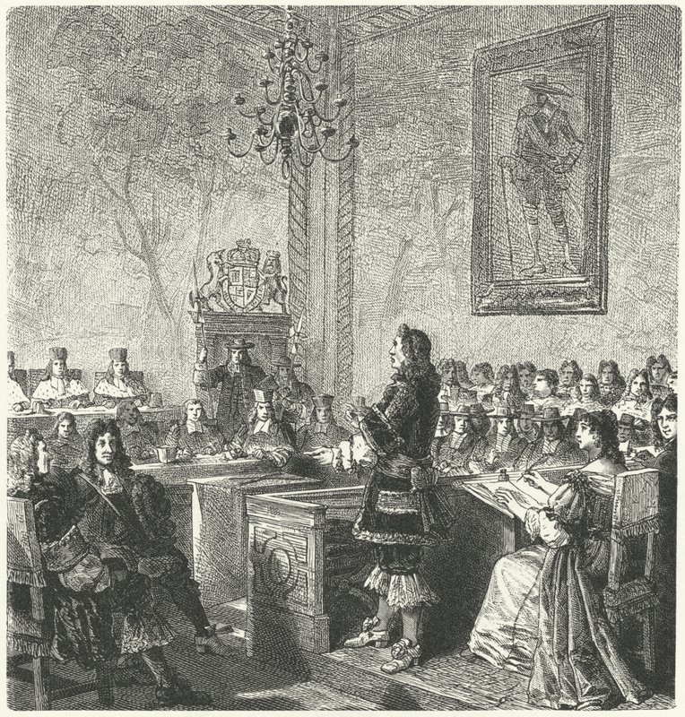 Proces van William Russell, Lord Russell, voor verraad tegen koning Charles II door German School