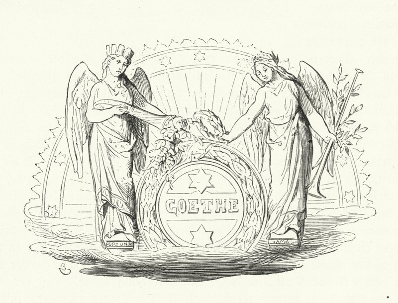 Hulde aan de Duitse auteur Johann Wolfgang Goethe door German School