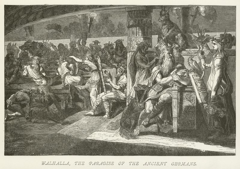 Walhalla, het Paradijs van de oude Germanen door German School