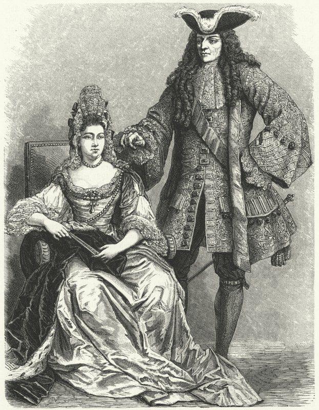 Willem III en Maria II, Koning en Koningin van Engeland door German School
