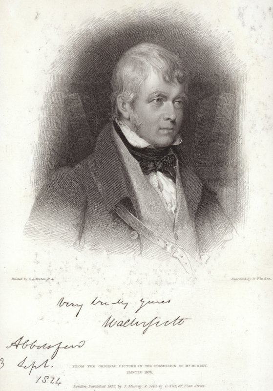 Portret van Sir Walter Scott door Gilbert Stuart Newton