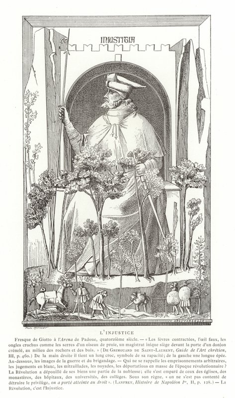 Onrechtvaardigheid door Giotto di Bondone
