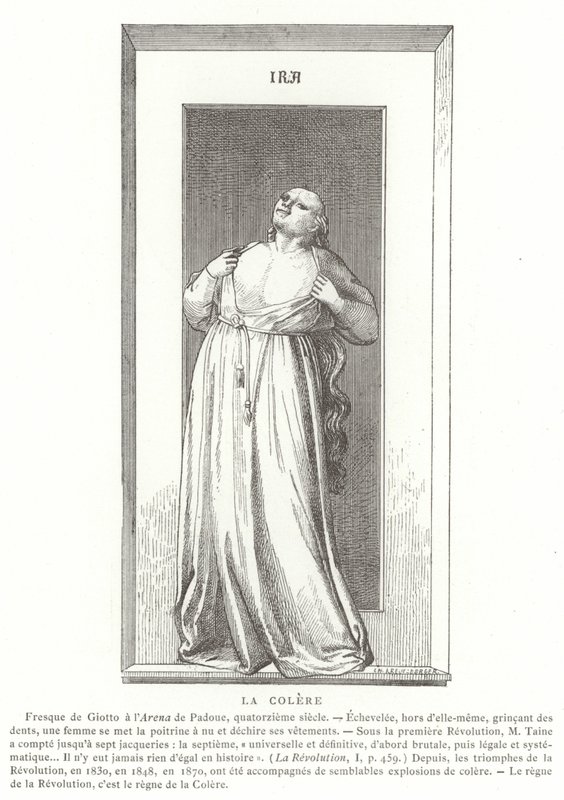 Woede door Giotto di Bondone