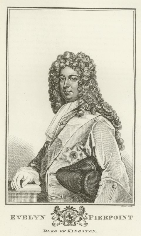 Evelyn Pierpoint, Hertog van Kingston door Godfrey Kneller