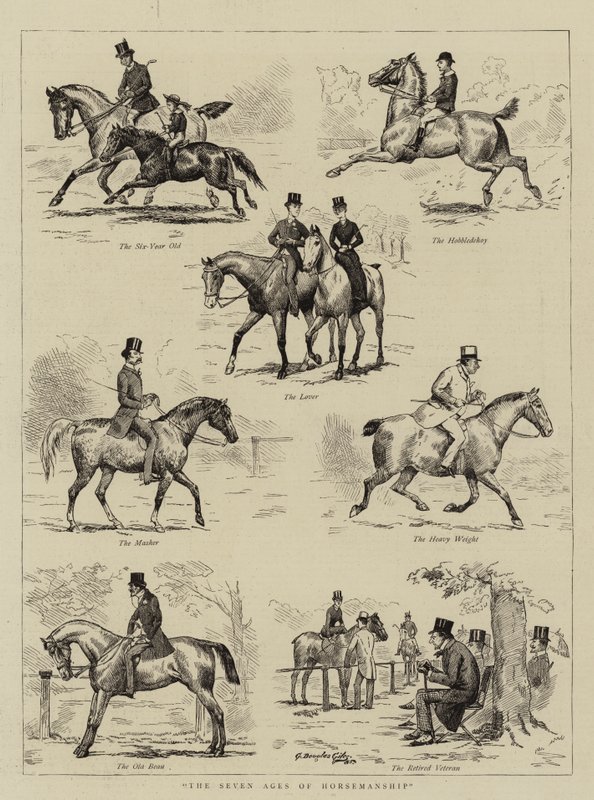 De zeven leeftijden van horsemanship door Godfrey Douglas Giles