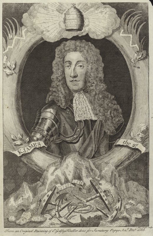 Portret van Jacobus II van Engeland en Ierland door Godfrey Kneller