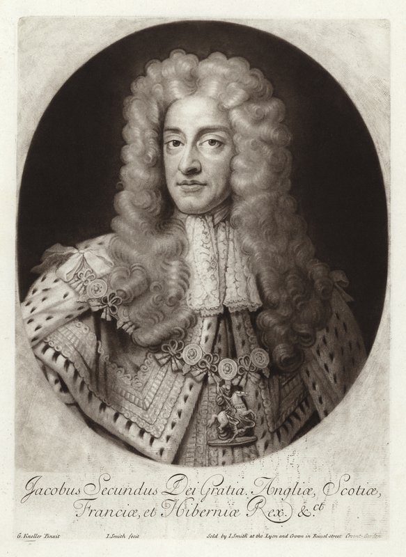Portret van Koning Jacobus II van Engeland en Ierland door Godfrey Kneller