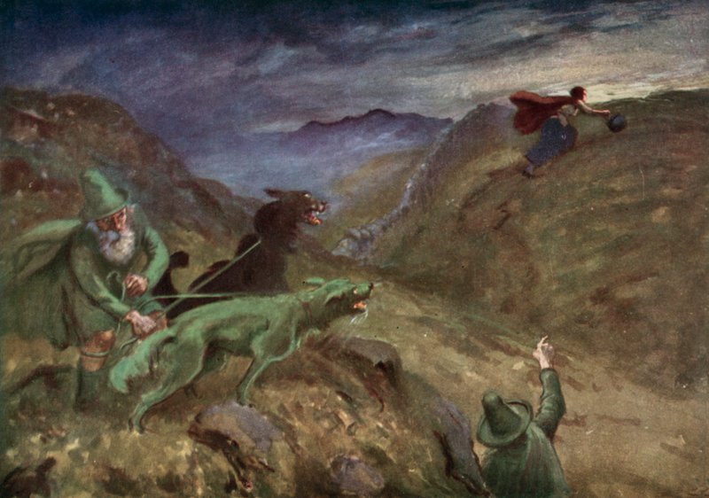 Illustratie voor Het Verhaal van de Ketel door Gordon Frederick after Browne