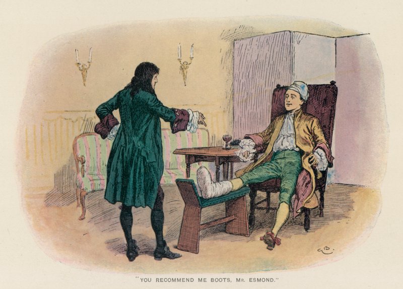 Illustratie voor De Geschiedenis van Henry Esmond door Thackeray (kleur litho) door Gordon Frederick (after) Browne