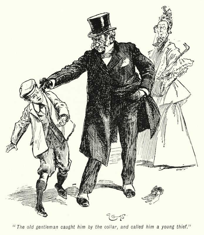 Illustratie voor Het Verhaal van de Schatzoekers door E. Nesbit door Gordon Frederick Browne